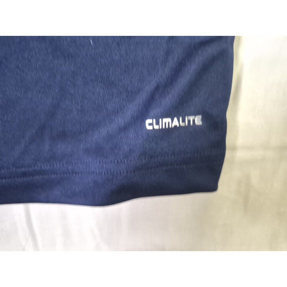 Adidas Shirt Climalite Men's Size 2XL Blue Red White Stripe Colorblock XXL - Picture 7 of 14